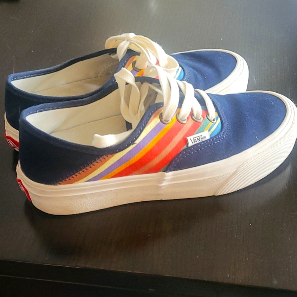 🌈 rainbow, navy, ivory Vans
